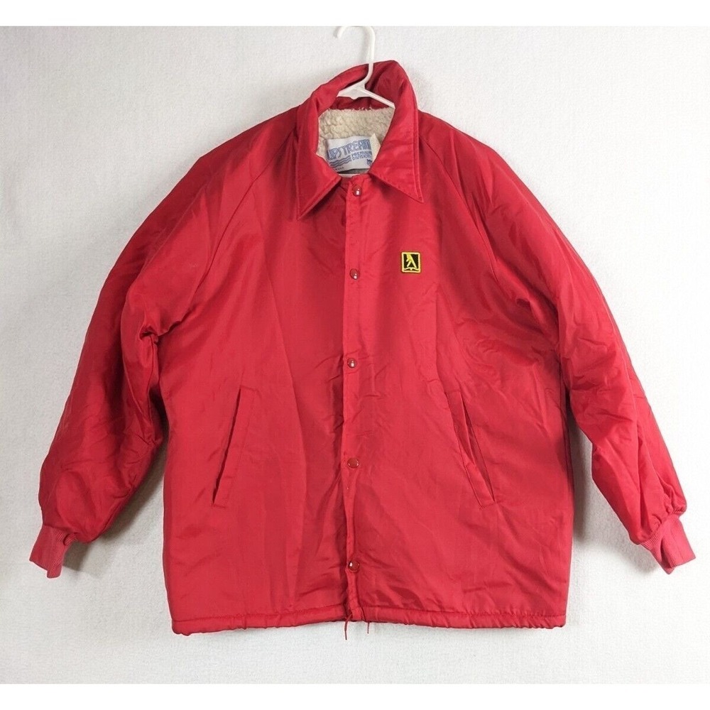 Upstream Premium Mens Jacket  Size L Lined Usa Yellow Pages Red